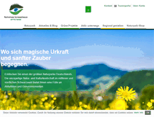 Tablet Screenshot of naturparkschwarzwald.de